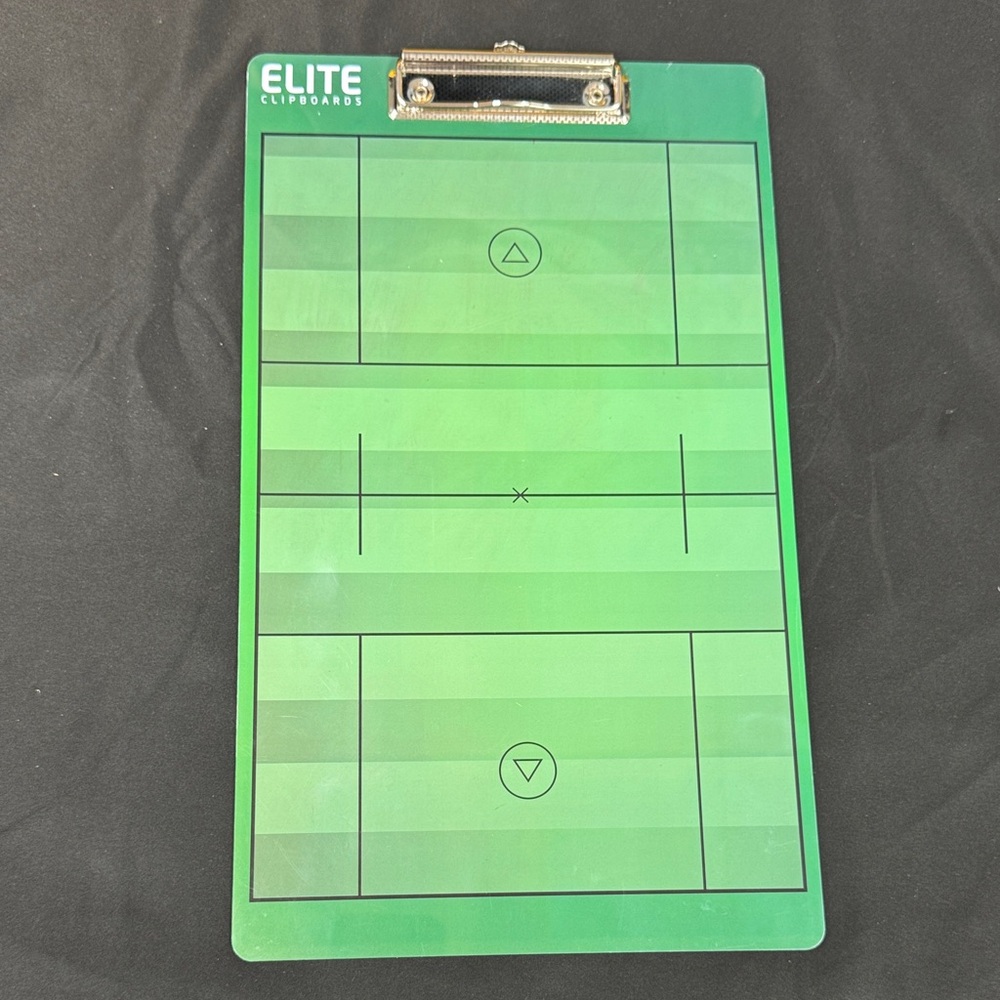 Elite Clipboards Dry Erase Lacrosse Coaches Clipboard Green Strategy Board new